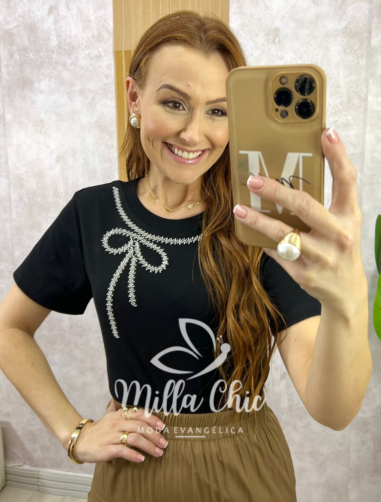 Milla Chic - millachic com br blusa valquiria laco bordada cereja copia 2 Blusa Valquíria Laço Bordada - Preta - Milla Chic