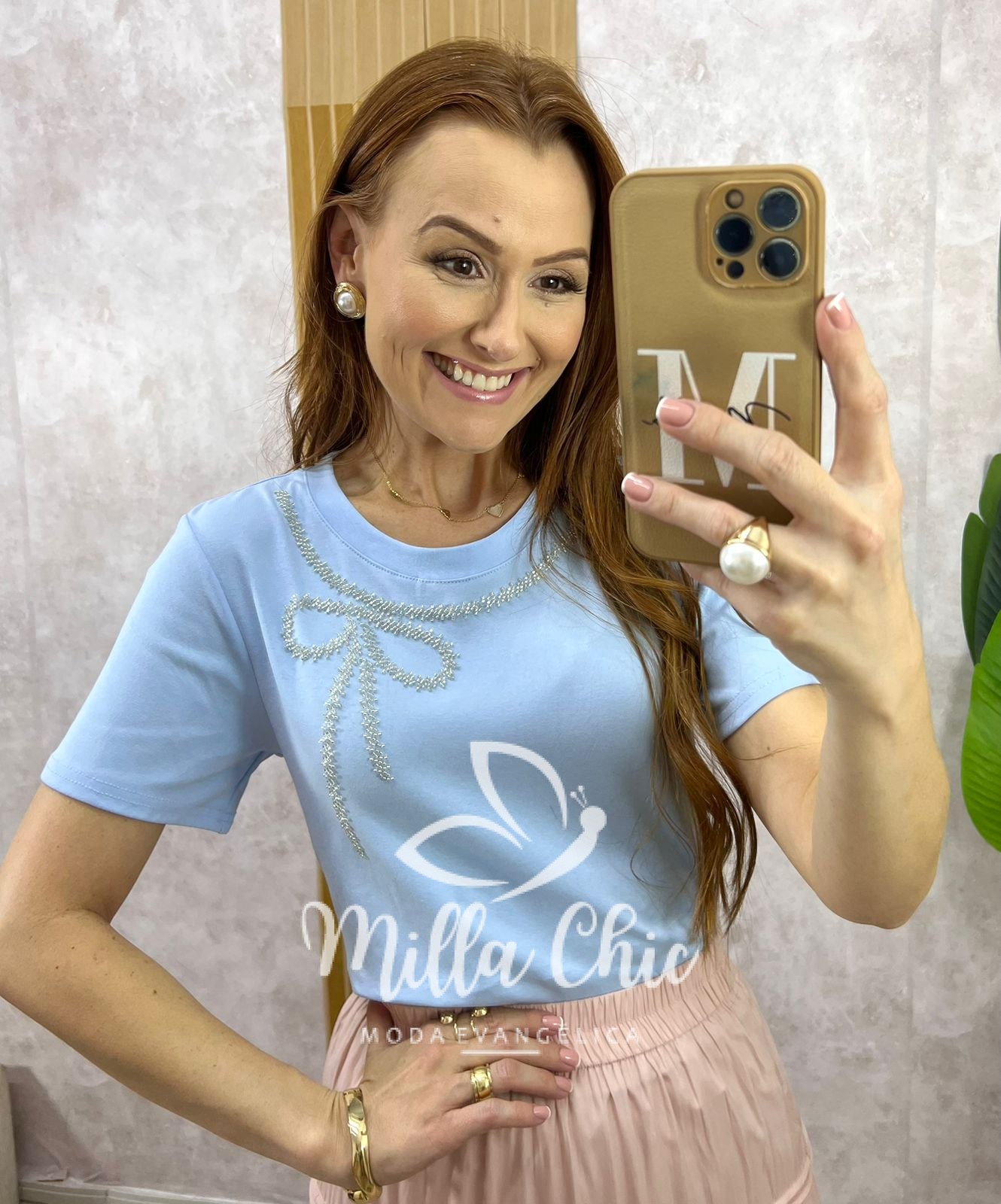 Milla Chic - millachic com br blusa valquiria laco bordada preta copia 2 Blusa Valquíria Laço Bordada - Azul Baby - Milla Chic