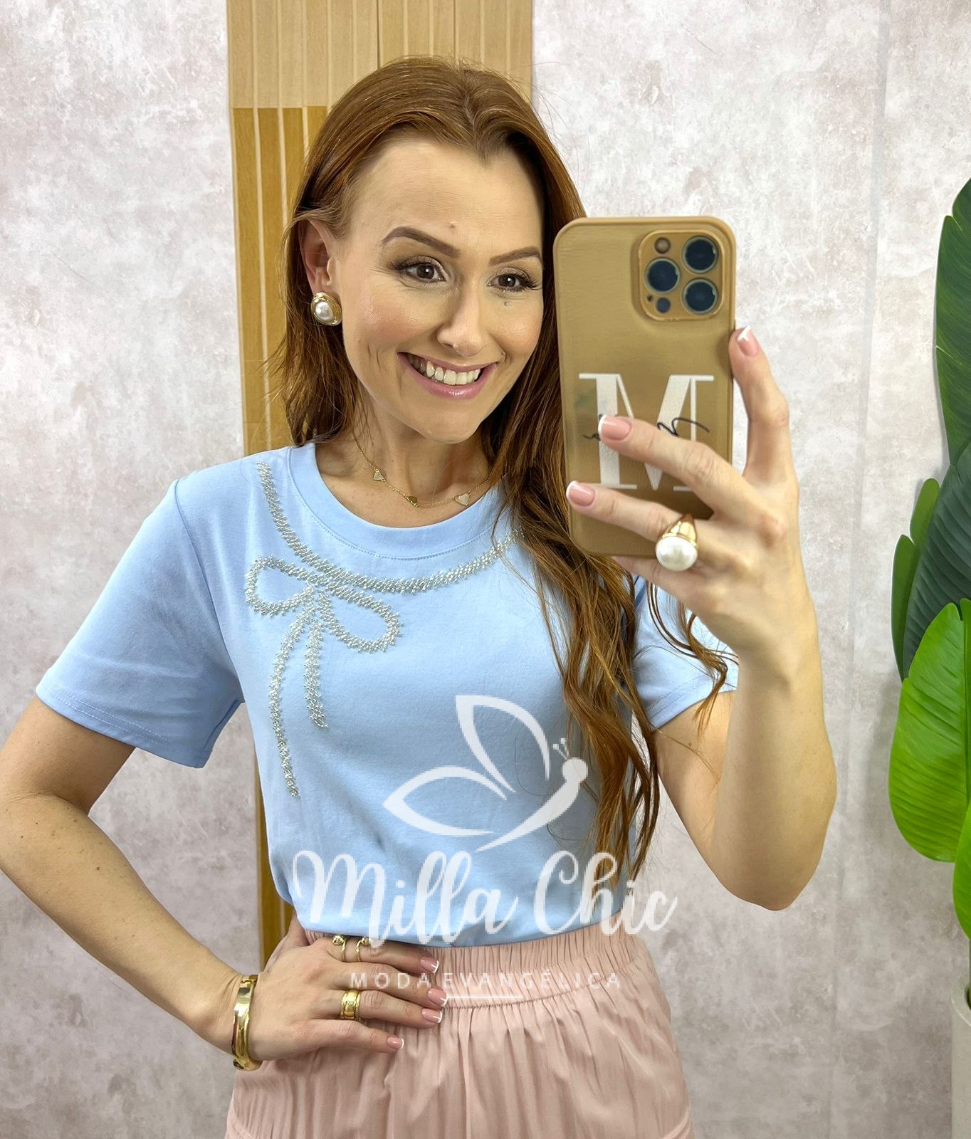 Milla Chic - millachic com br blusa valquiria laco bordada preta copia 3 Blusa Valquíria Laço Bordada - Azul Baby - Milla Chic