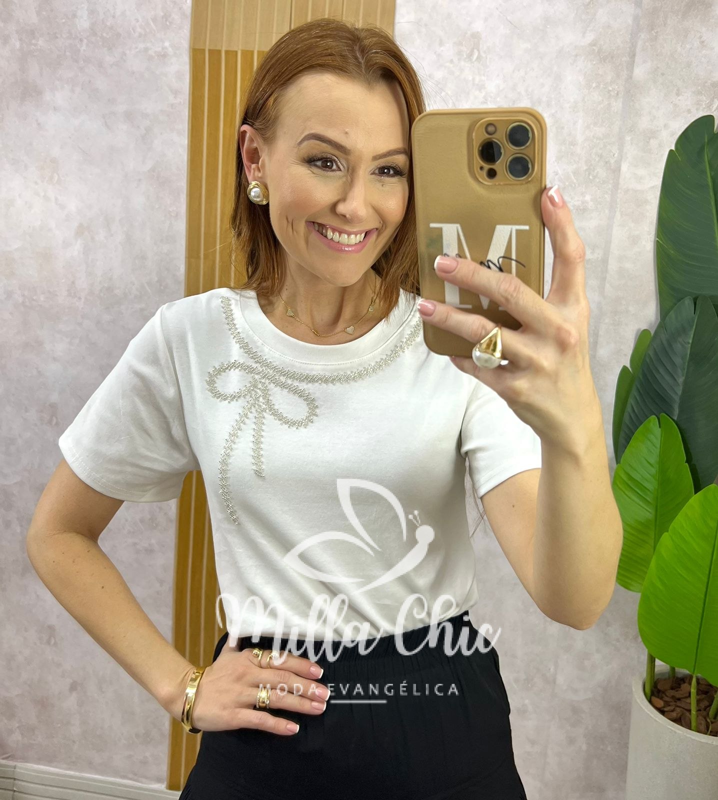 Milla Chic - millachic com br blusa valquiria laco bordada rosa copia 1 Blusa Valquíria Laço Bordada - Branca - Milla Chic