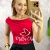 Body Adele Em Fluity - Vermelho - Milla Chic