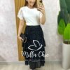 Milla Chic - millachic com br saia samanta em chiffon camadas branca 10 Saia Samanta em Chiffon Camadas - Branca - Milla Chic