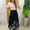 Milla Chic - millachic com br saia silvia em alfaiataria marrant rosa copia 4 Saia Silvia em Alfaiataria Marrant - Preta - Milla Chic