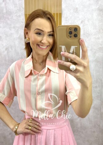 Vestido Amanda Comfy em Viscolycra Poá - Azul Baby - Milla Chic