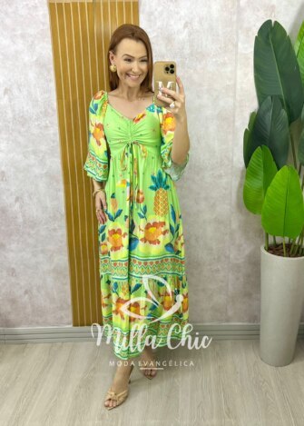 Milla Chic - millachic com br vestido catarina em viscosarja azul marinho 2 Vestido Catarina Em Viscosarja - Azul Marinho - Milla Chic