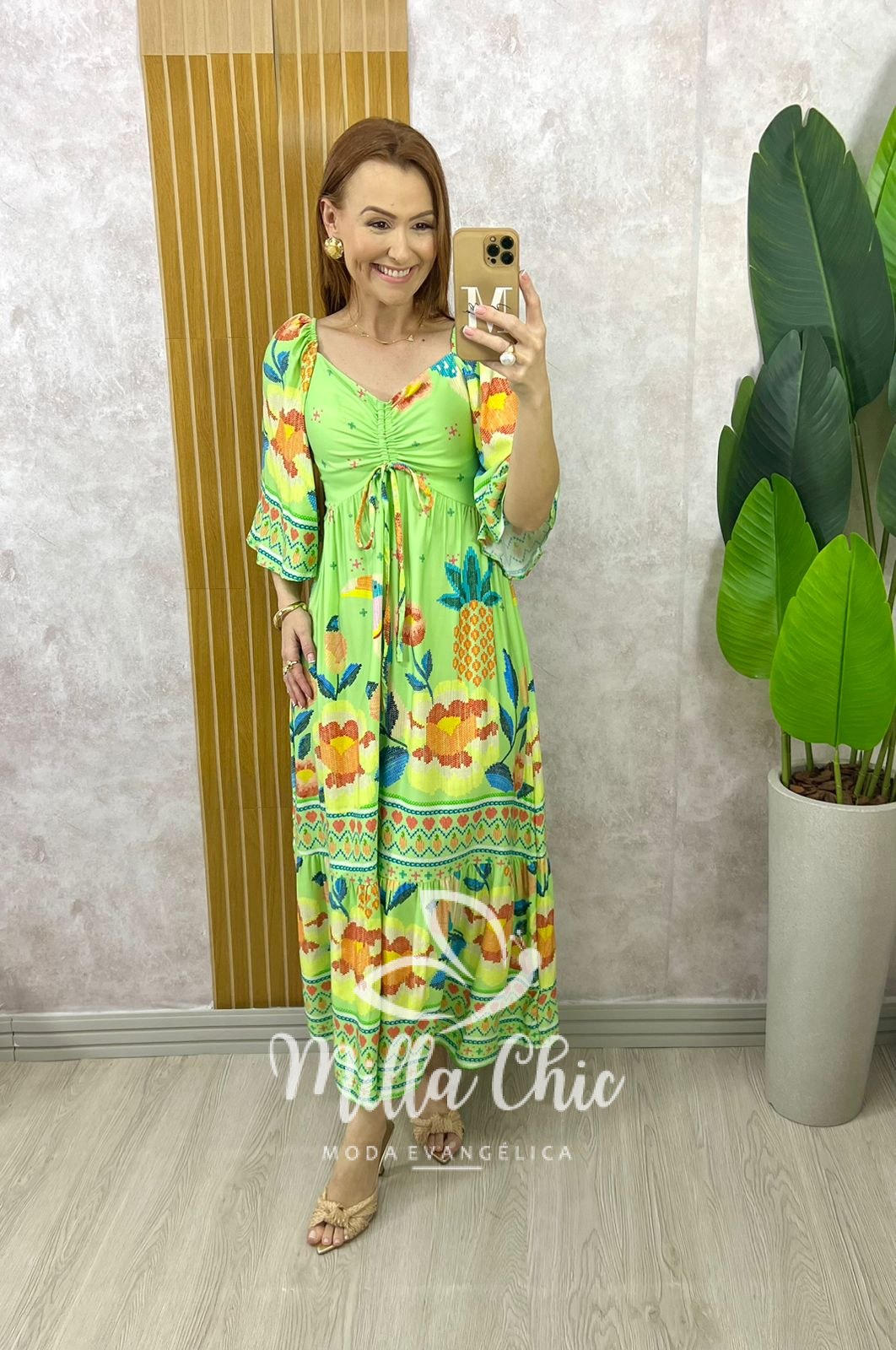 Milla Chic - millachic com br vestido catarina em viscosarja azul marinho 2 Vestido Catarina Em Viscosarja - Azul Marinho - Milla Chic