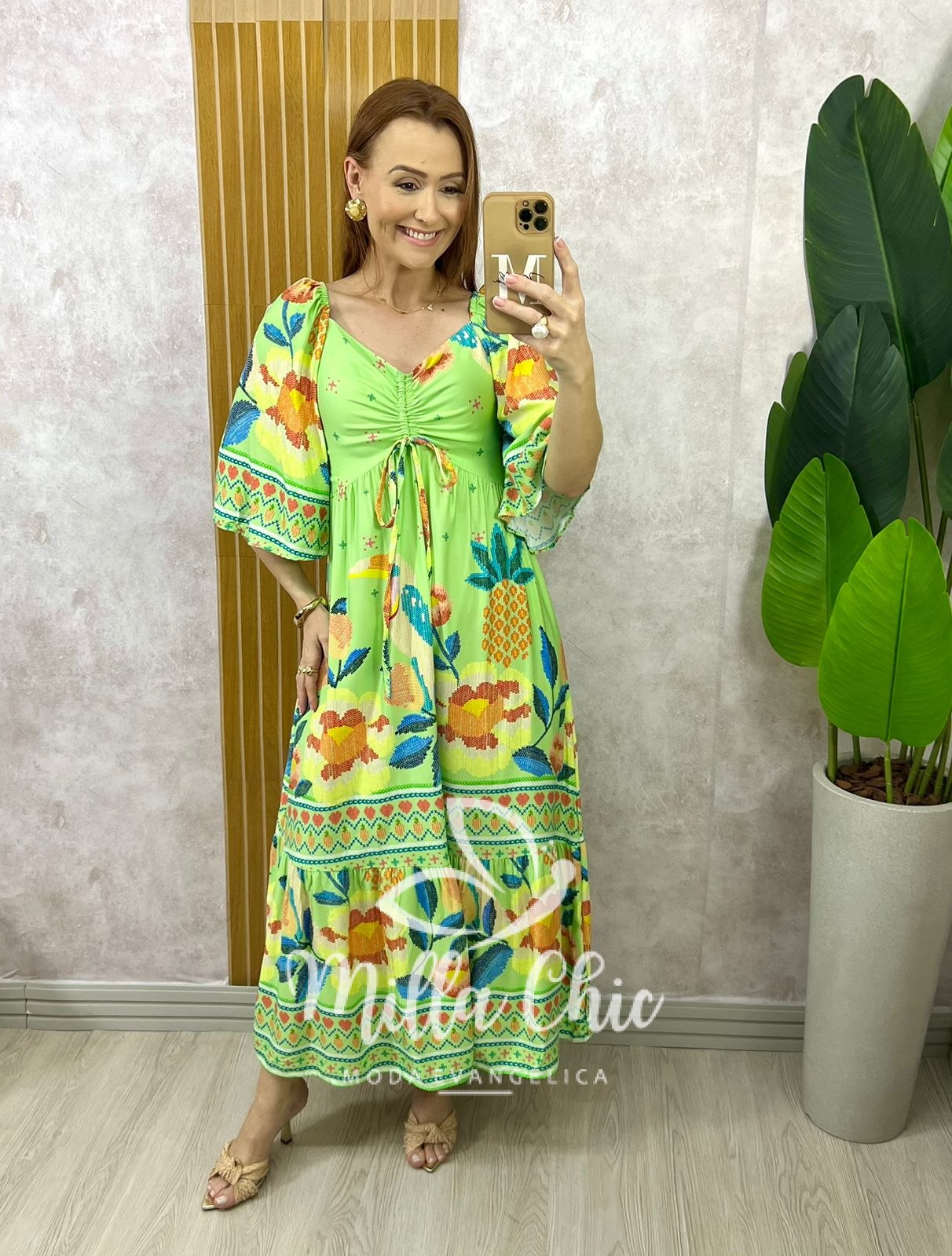 Milla Chic - millachic com br vestido catarina em viscosarja azul marinho Vestido Catarina Em Viscosarja - Azul Marinho - Milla Chic