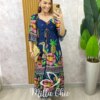Milla Chic - millachic com br vestido catarina em viscosarja azul oceano 1 Vestido Catarina Em Viscosarja - Azul Oceano - Milla Chic