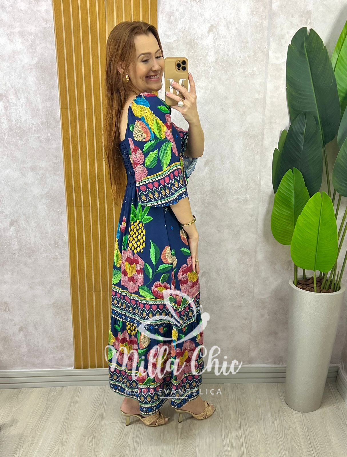 Milla Chic - millachic com br vestido catarina em viscosarja menta copia 1 Vestido Catarina Em Viscosarja - Azul Oceano - Milla Chic