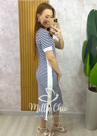 Vestido Consuelo - Azul Marinho - Milla Chic
