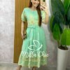 Milla Chic - millachic com br vestido guilhermina em lesie bordada verde acqua 4 Vestido Guilhermina em Lesie Bordada - Verde Acqua - Milla Chic