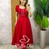 Milla Chic - millachic com br vestido jessica com guipper vermelho 5 Vestido Jéssica com Guipper - Vermelho - Milla Chic