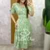 Vestido Lilian Em Viscolinho - Verde - Milla Chic