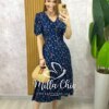 Milla Chic - millachic com br vestido lilian em viscolinho verde copia Vestido Lilian Em Viscolinho - Azul - Milla Chic