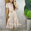 Vestido Marcela em Alfaiataria Estampado - Floral Off White - Milla Chic