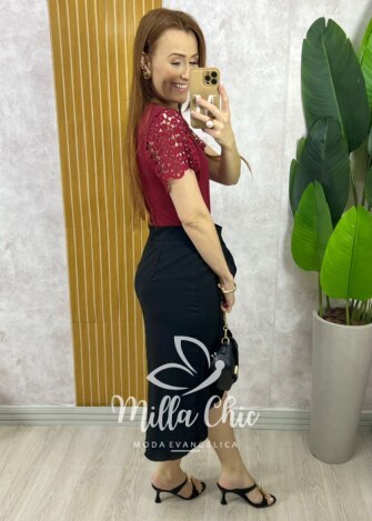 Vestido Melina Manga Princesa - Rosê - Milla Chic