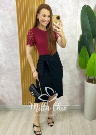 Vestido Melina Manga Princesa - Rosê - Milla Chic