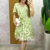 Vestido Noêmia Em Viscolinho - Verde - Milla Chic