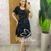 Vestido Noêmia Em Viscolinho - Preto - Milla Chic