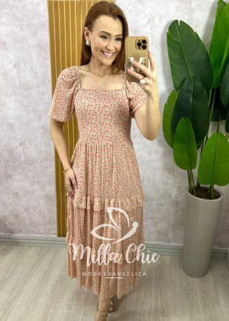 Vestido Paty em Tule - Floral - Milla Chic