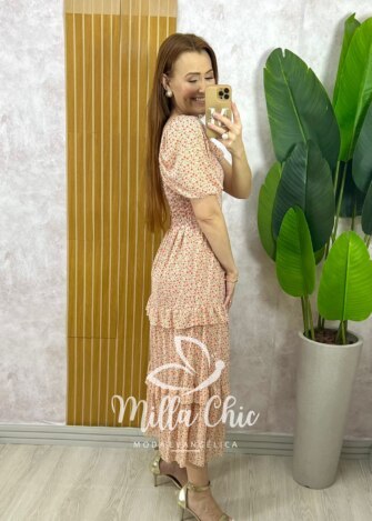 Vestido Paty em Tule - Floral - Milla Chic