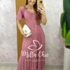 Vestido Sevilha Em Póa - Rosê - Milla Chic