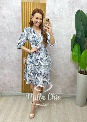 Vestido Veneza Em Linho - Areia - Milla Chic