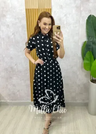Conjunto Marta em viscolinho póa - Milla Chic