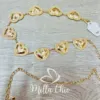 Cinto Dourado De Coração - Milla Chic