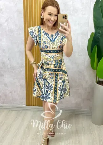 Conjunto Maiô E Short Saia - Branco - Milla Chic