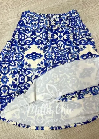 Conjunto Maiô e short saia - modelo Edite - Milla Chic