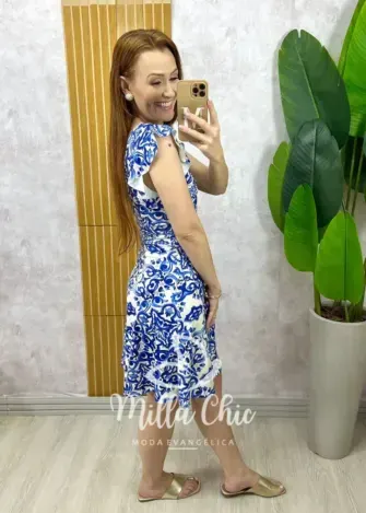Conjunto Maiô e short saia - modelo Edite - Milla Chic
