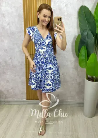 Conjunto Maiô e short saia - modelo Edite - Milla Chic