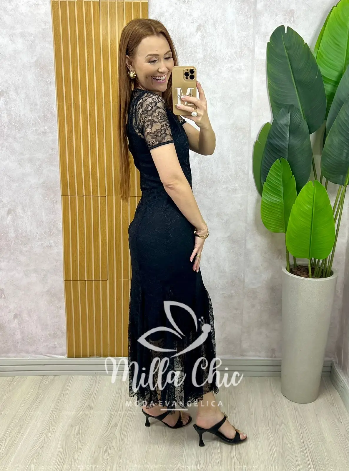 Vestido Bruna em renda – Preto – Milla Chic Vestido Bruna em renda - Preto - Milla Chic