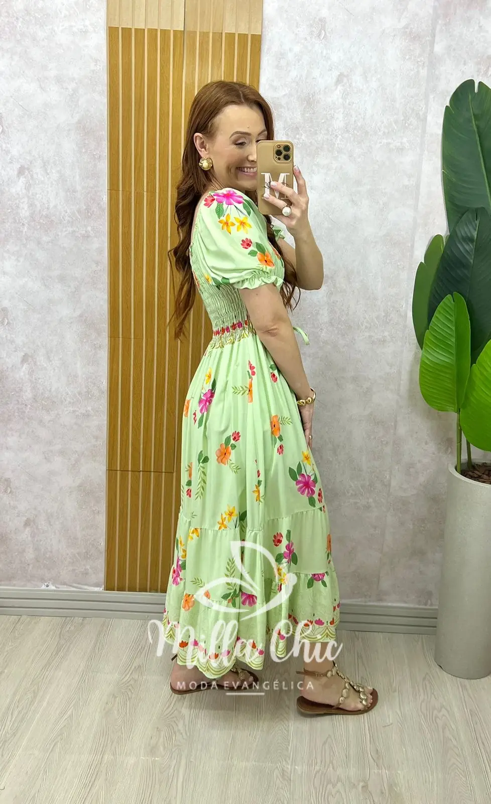 Vestido Melina Manga Princesa – Verde – Milla Chic Vestido Melina Manga Princesa - Verde - Milla Chic