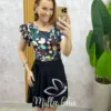 Conjunto Maiô E Short Saia - Preto - Milla Chic