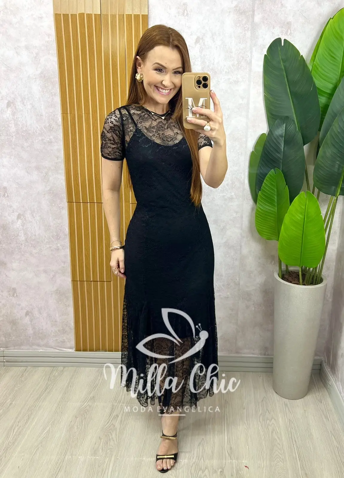 Vestido Bruna em renda – Preto – Milla Chic Vestido Bruna em renda - Preto - Milla Chic
