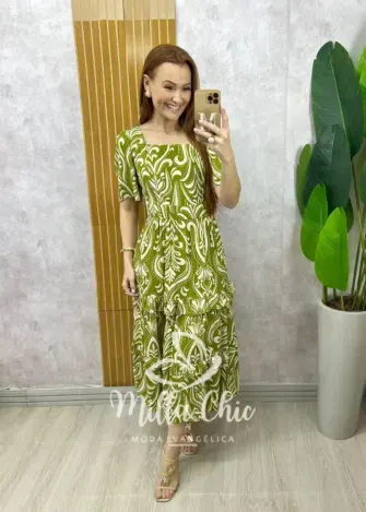 Vestido Fernanda em viscolinho - Milla Chic
