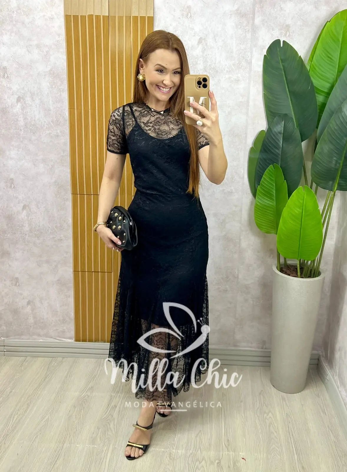 Vestido Bruna em renda – Preto – Milla Chic Vestido Bruna em renda - Preto - Milla Chic