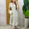 Vestido Lilian Em Viscolinho - Branco - Milla Chic