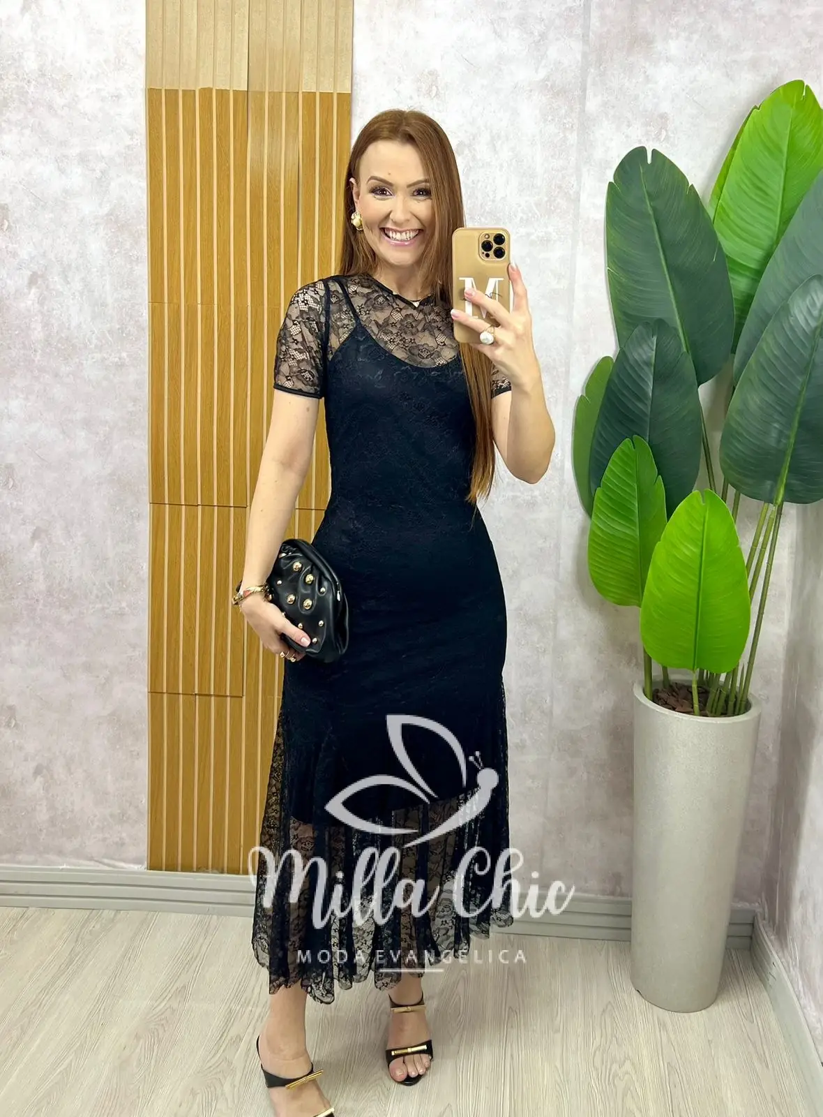 Vestido Bruna em renda – Preto – Milla Chic Vestido Bruna em renda - Preto - Milla Chic