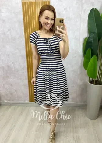Vestido Comfy Mia listrado - Milla Chic