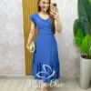 Vestido Alicia em viscosarja vermelho cereja - Milla Chic
