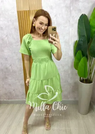 Vestido Daniela - Vermelho Cereja - Milla Chic