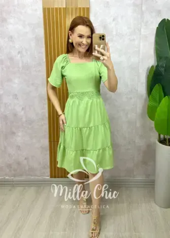 Vestido Daniela - Vermelho Cereja - Milla Chic