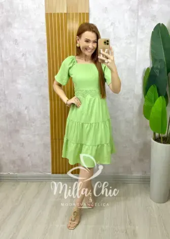 Vestido Daniela - Vermelho Cereja - Milla Chic