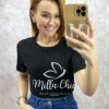 Blusa Nadima preta com aplicações - Milla Chic