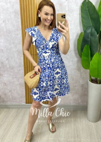 Conjunto Maiô e short saia - modelo Edite - Milla Chic