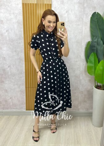 Conjunto Marta em viscolinho póa - Milla Chic