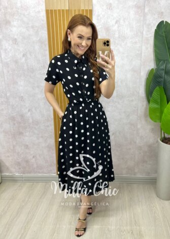 Conjunto Marta em viscolinho póa - Milla Chic